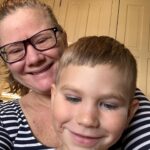 Baking with my youngest son.