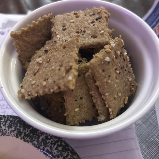 Fresh Milled Sourdough Crackers with Sprouted Wheat and Amaranth