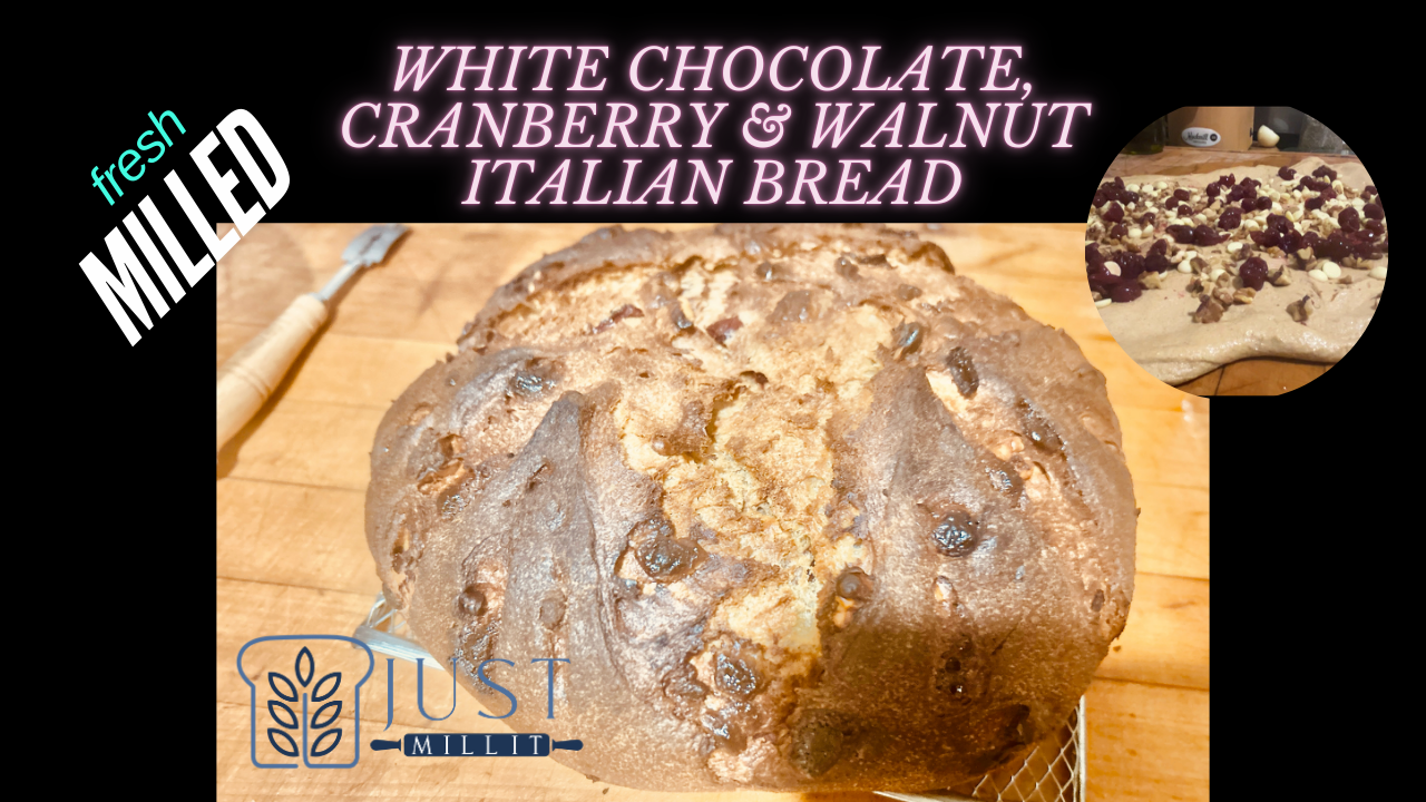 White Chocolate Cranberry Italian Bread