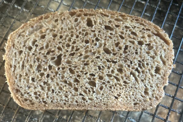 Nice bigger holes and a chewy crumb.