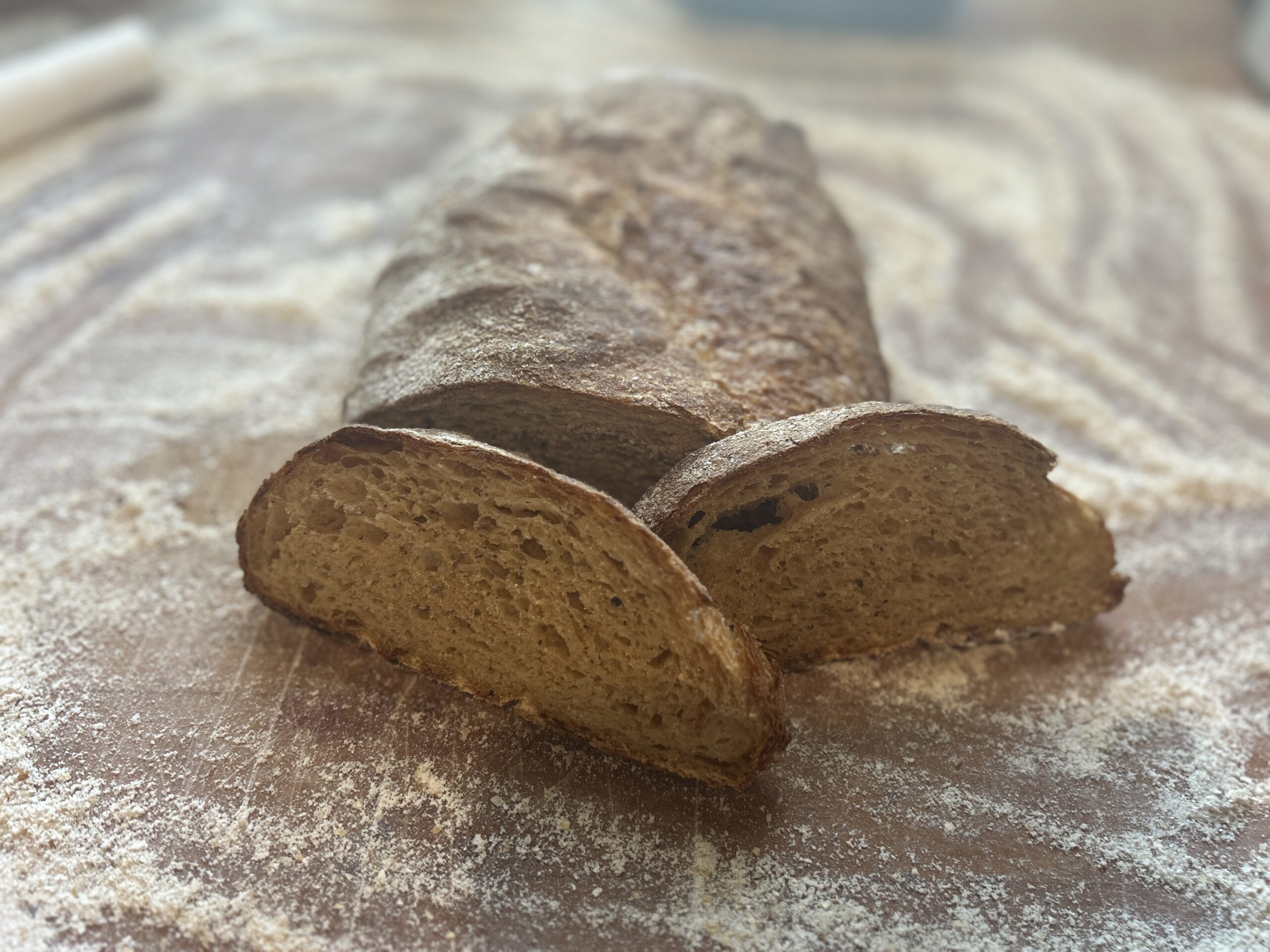 freshly milled italian bread without the additives