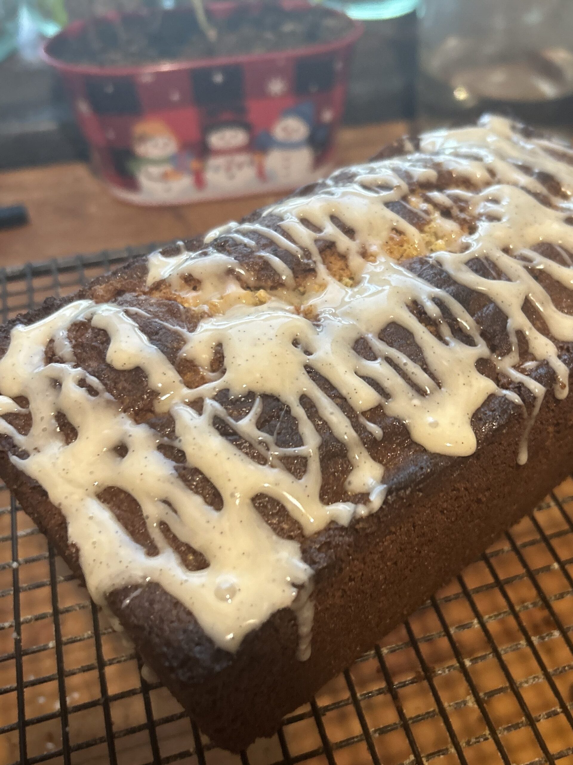 Lemon Spelt Pound Cake Drizzled with icing