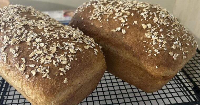 Whole Wheat Honey Oat Bread Recipe