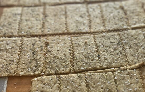 Fresh Milled Vegan Sourdough Crackers