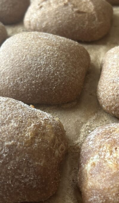 Fresh Milled Sourdough Ciabatta Rolls