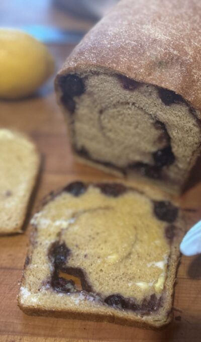 A Tasty Twist: Lemon Blueberry Cinnamon Swirl Bread