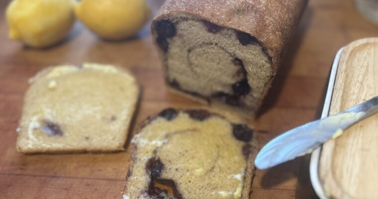 A Tasty Twist: Lemon Blueberry Cinnamon Swirl Bread